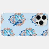 Coques Case-Mate iPhone Crystal Blue Bunny and Blue Jay Heart (Verso (horizontal))
