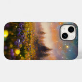 Coques Case-Mate iPhone Crystal Fields dans un Coque-Mate doré Sunset (Verso (horizontal))