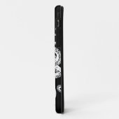 Coques Case-Mate iPhone Cthulu Kraken Octopus - Image victorienne en noir (Dos/Gauche)