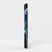 Coques Case-Mate iPhone Cube de puzzle chrome futuriste (Dos/Droite)