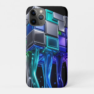 Case-Mate iPhone Case Cube de puzzle chrome futuriste