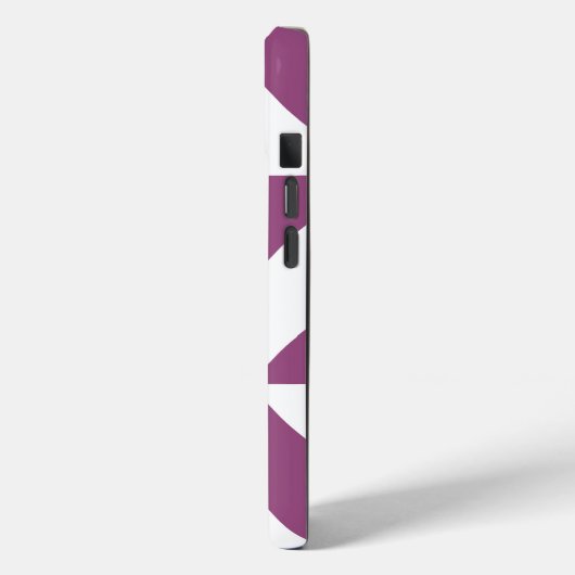 Coques Case-Mate iPhone Cube Déco géométrique violet chaud (Verso / Gauche)