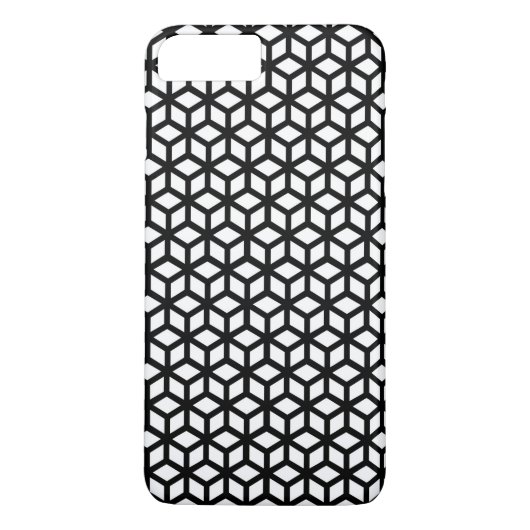 Coques Case-Mate iPhone Cube Noir Et Blanc Motif (Dos)