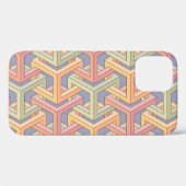 Coques Case-Mate iPhone Cubes 3D, Motif d'illusion optique. (Verso (horizontal))