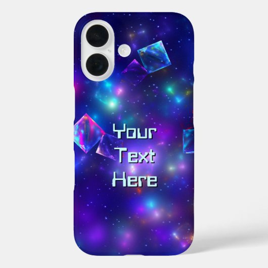 Coques Case-Mate iPhone Cubes cosmiques (Verso)