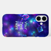 Coques Case-Mate iPhone Cubes cosmiques (Verso (horizontal))