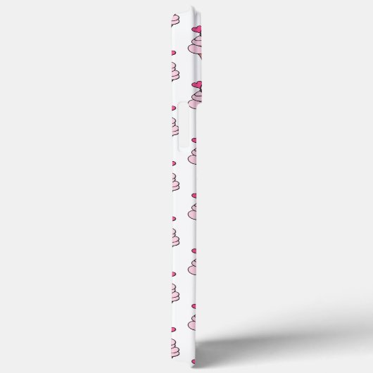 Coques Case-Mate iPhone Cubes Cupcakes Rose Et Blanc (Verso / Droite)