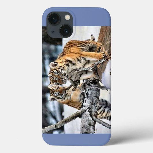 Coques Case-Mate iPhone Cubes De Tigre En Jeu (Verso)
