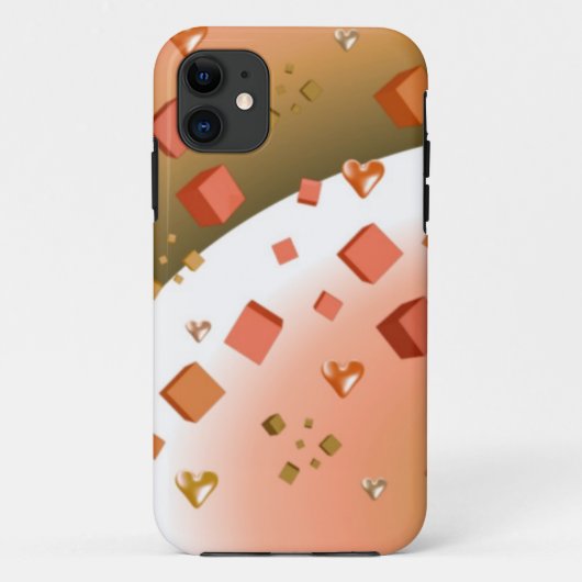 Coques Case-Mate iPhone Cubes et coeurs flottants (Dos)
