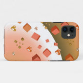 Coques Case-Mate iPhone Cubes et coeurs flottants (Dos (Horizontal))
