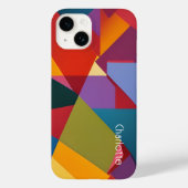 Coques Case-Mate iPhone Cubisme personnalisé Motif Texte Modèle (Verso)
