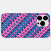 Coques Case-Mate iPhone Cubiste rose et bleu (Verso (horizontal))