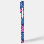 Coques Case-Mate iPhone Cubiste rose et bleu (Verso / Gauche)