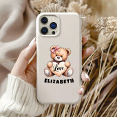 Coques Case-Mate iPhone Cudly Valentine's Day mignon ours Customisé