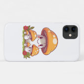 Coques Case-Mate iPhone Cueillette de champignons, style kawaii heureux (Dos (Horizontal))