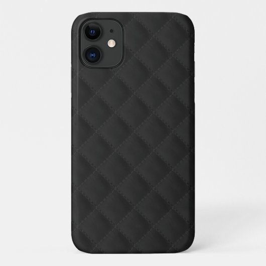 Coques Case-Mate iPhone Cuir à couture noire (Dos)