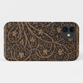 Coques Case-Mate iPhone Cuir à outils Brown Art Nouveau Floral (Dos (Horizontal))