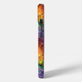Coques Case-Mate iPhone Cuir arc-en-ciel (Verso / Gauche)