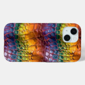 Coques Case-Mate iPhone Cuir arc-en-ciel (Verso (horizontal))