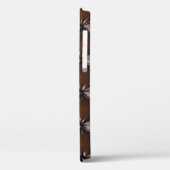 Coques Case-Mate iPhone Cuir au chocolat : Texture luxueuse d'Upholstery (Verso / Gauche)