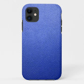 Coques Case-Mate iPhone Cuir bleu (Dos)