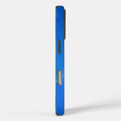 Coques Case-Mate iPhone Cuir bleu élégant (Verso / Droite)