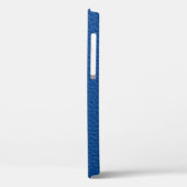 Coques Case-Mate iPhone Cuir bleu pâle artificiel. Texture en cuir faux (Verso / Gauche)