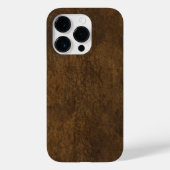 Coques Case-Mate iPhone Cuir Brown classique texturé (Verso)