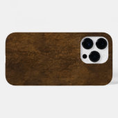 Coques Case-Mate iPhone Cuir Brown classique texturé (Verso (horizontal))