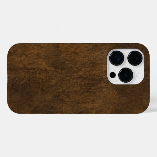 Coques Case-Mate iPhone Cuir Brown classique texturé (Verso (horizontal))
