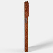 Coques Case-Mate iPhone Cuir Brown Comme Monogramme (Verso / Droite)