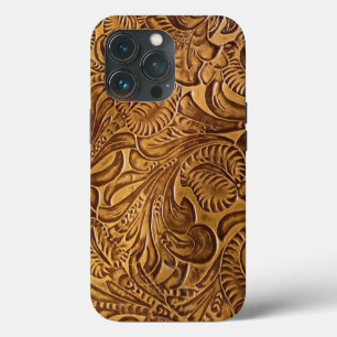 Case-Mate iPhone Case Cuir Brown Faux