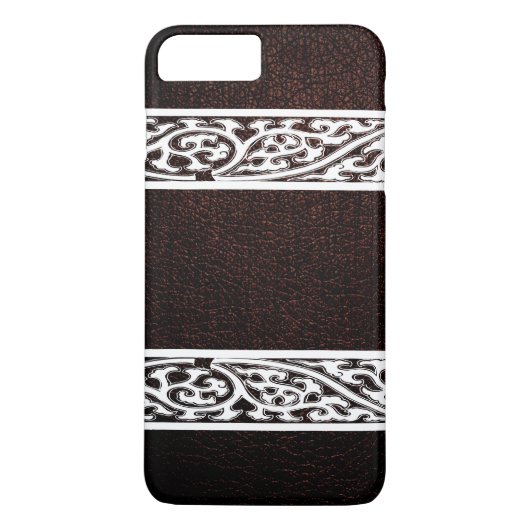 Coques Case-Mate iPhone Cuir Brown moderne (Dos)