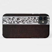 Coques Case-Mate iPhone Cuir Brown moderne (Dos (Horizontal))