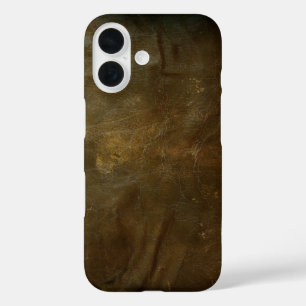 Coques iPhone 16 Cuir Brown patiné
