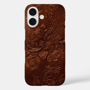 Coques iPhone 16 Cuir Brun Polyvalent pour Voyage