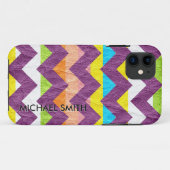 Coques Case-Mate iPhone Cuir coloré Chevron (Dos (Horizontal))