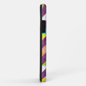 Coques Case-Mate iPhone Cuir coloré Chevron (Dos/Droite)