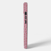Coques Case-Mate iPhone Cuir de crocodile rose esthétique (Verso / Gauche)