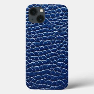 Case-Mate iPhone Case Cuir Effet Bleu Marine Premium Aesthétique