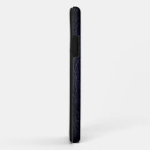 Coques Case-Mate iPhone Cuir jaune moderne noir (Dos/Droite)