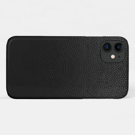 Coques Case-Mate iPhone Cuir noir (Dos (Horizontal))