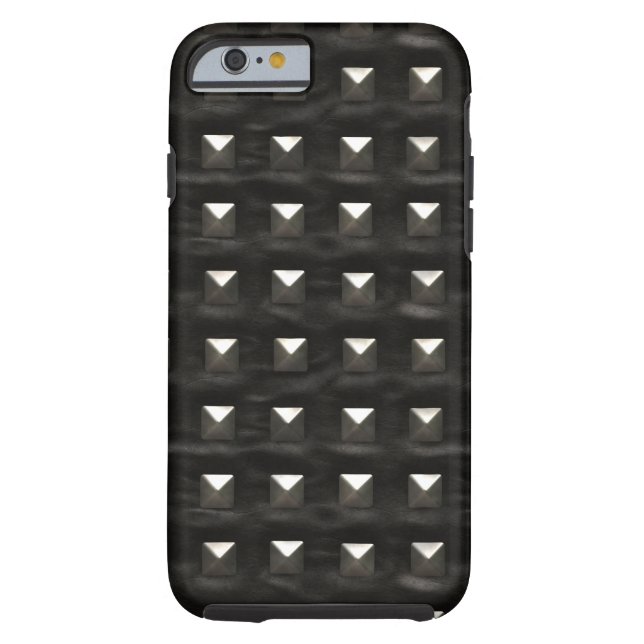 Coques Case-Mate iPhone Cuir noir clouté (Dos)