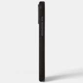 Coques Case-Mate iPhone Cuir noir élégant (Verso / Gauche)