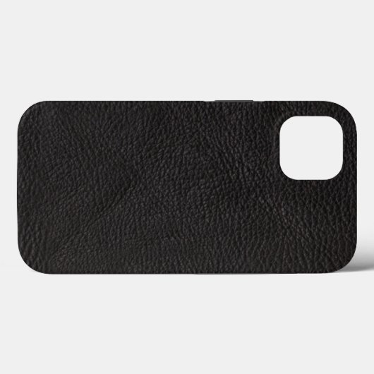 Coques Case-Mate iPhone Cuir Noir Élégant Avec Texture (Verso (horizontal))