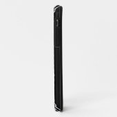 Coques Case-Mate iPhone Cuir noir et blanc & dentelle (Dos/Gauche)