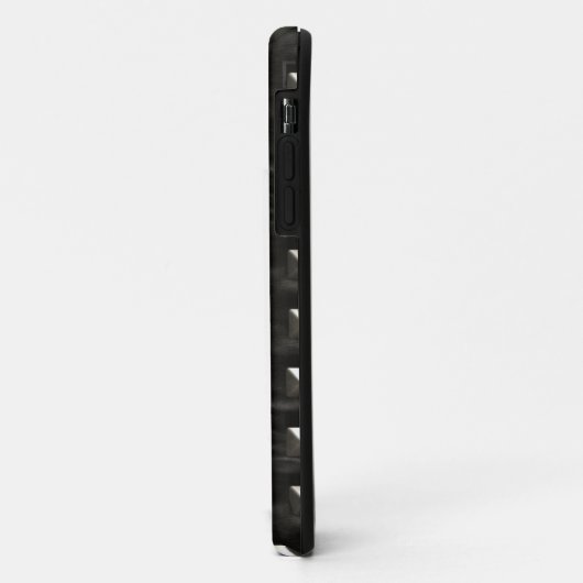 Coques Case-Mate iPhone Cuir noir têtu (Dos/Gauche)