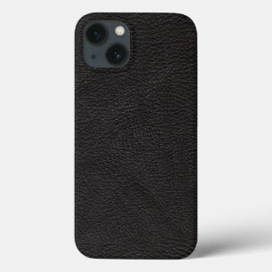 Etui iPhone Case-Mate Cuir noir texturé