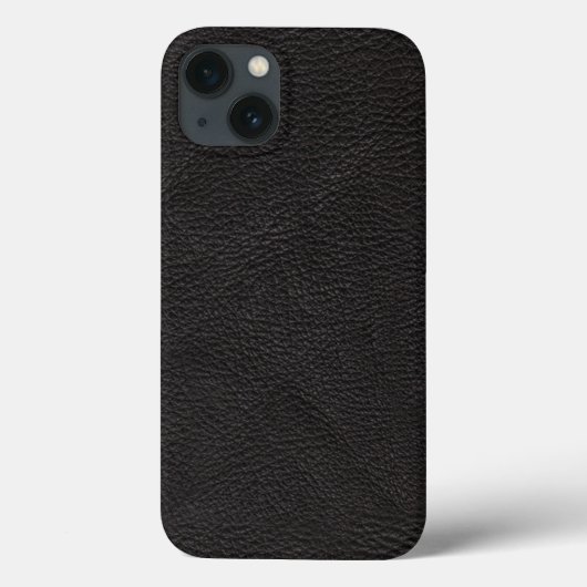 Coques Case-Mate iPhone Cuir noir texturé (Verso)