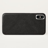 Coques Case-Mate iPhone Cuir noir texturé (Dos (Horizontal))